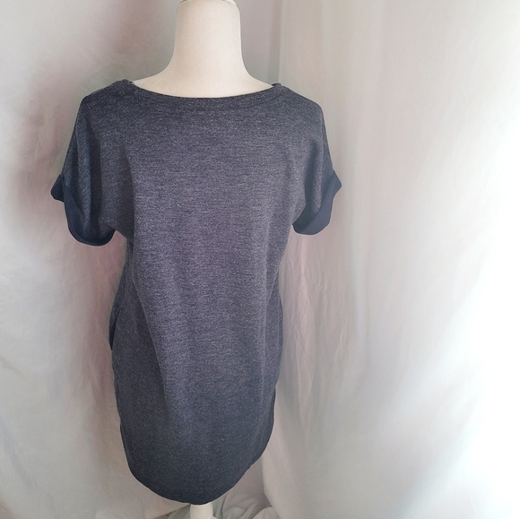 Adrienne Vittadini Casual sweater dress with pockets short sleeve comfy medium - Picture 2 of 4